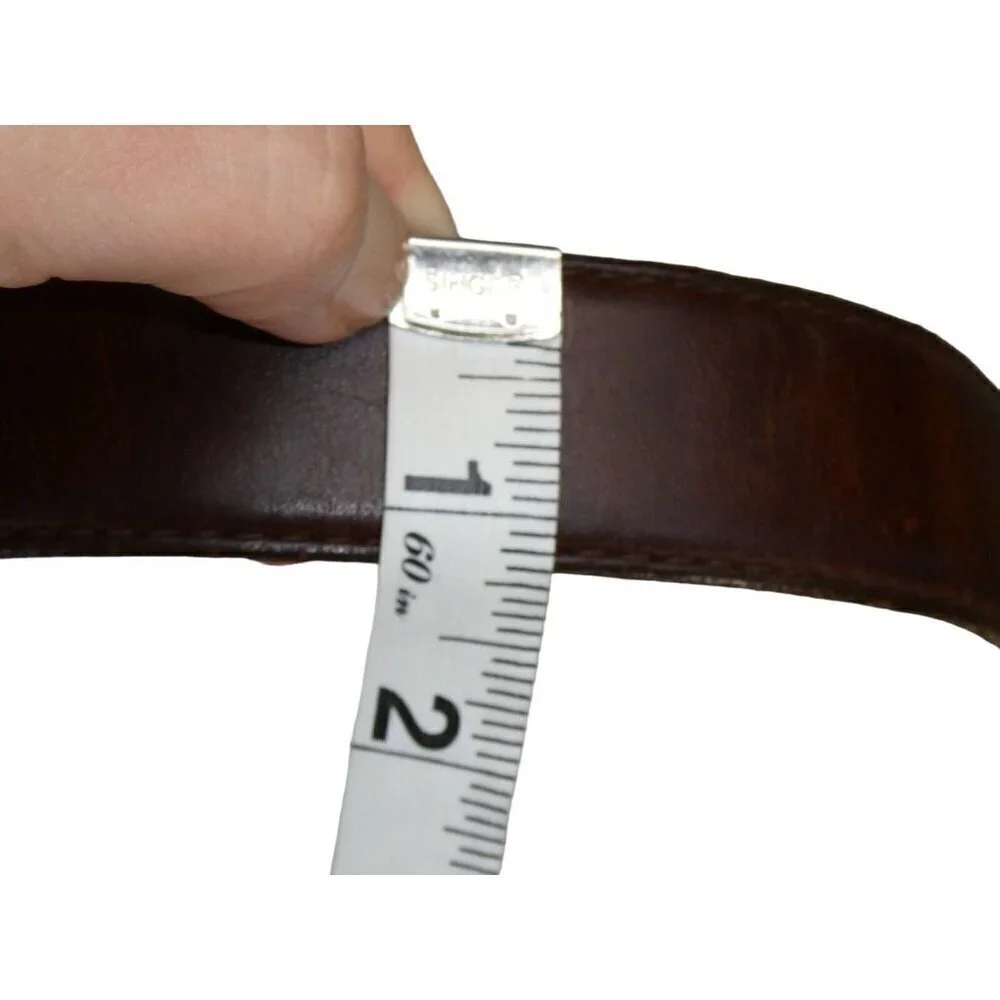 Western Classic Schaefer‎ Outfitters Ranch Wear Leather Belt Brown 41